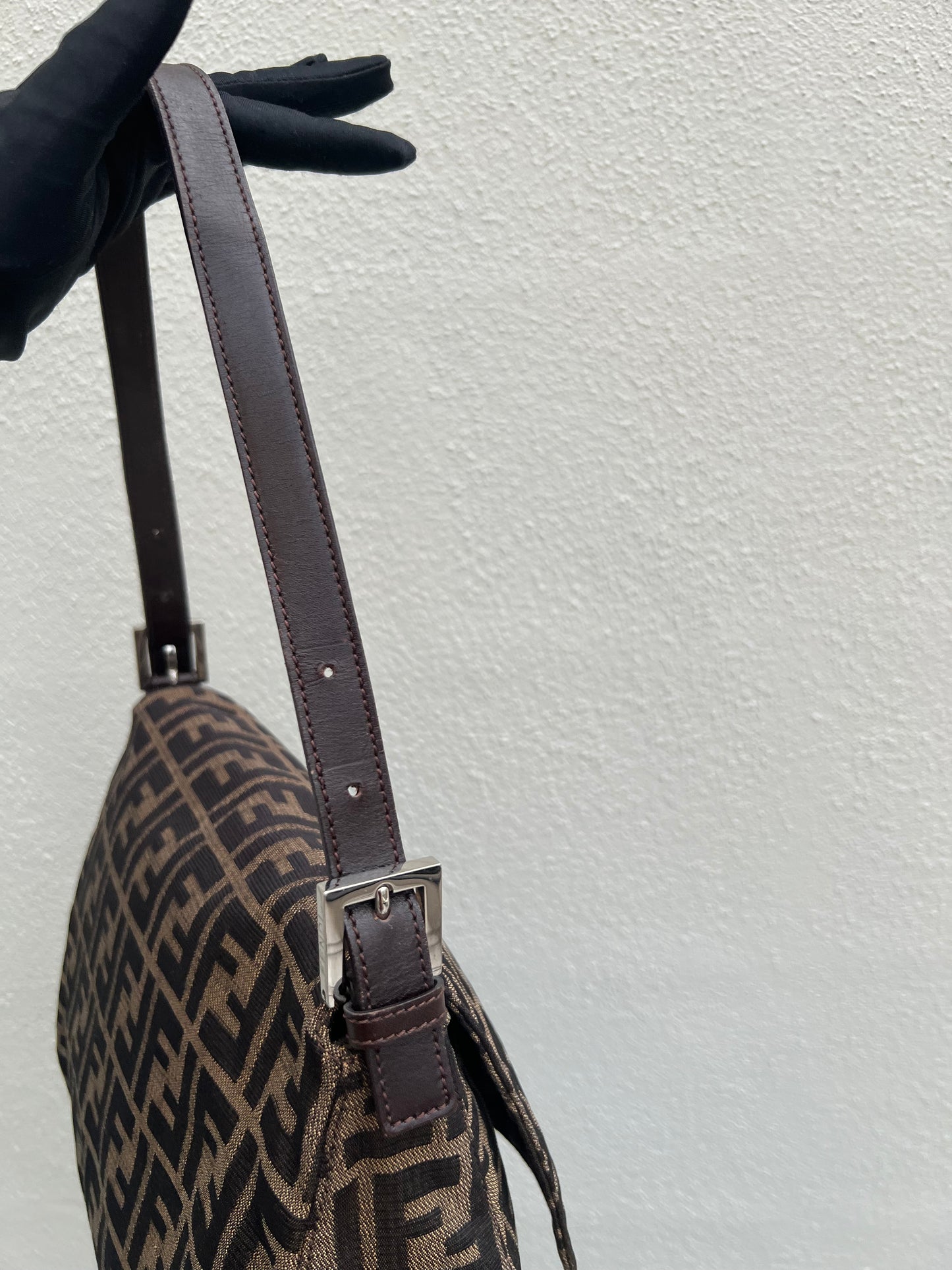 Pre-loved Fendi Vintage Zucca Mamma Handbag
