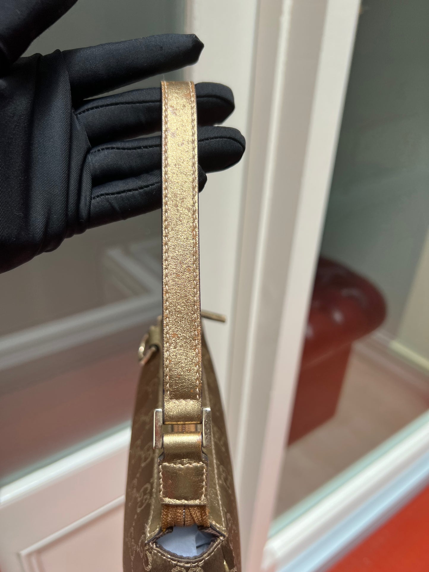 Pre-loved Gucci Monogram Pochette Bag