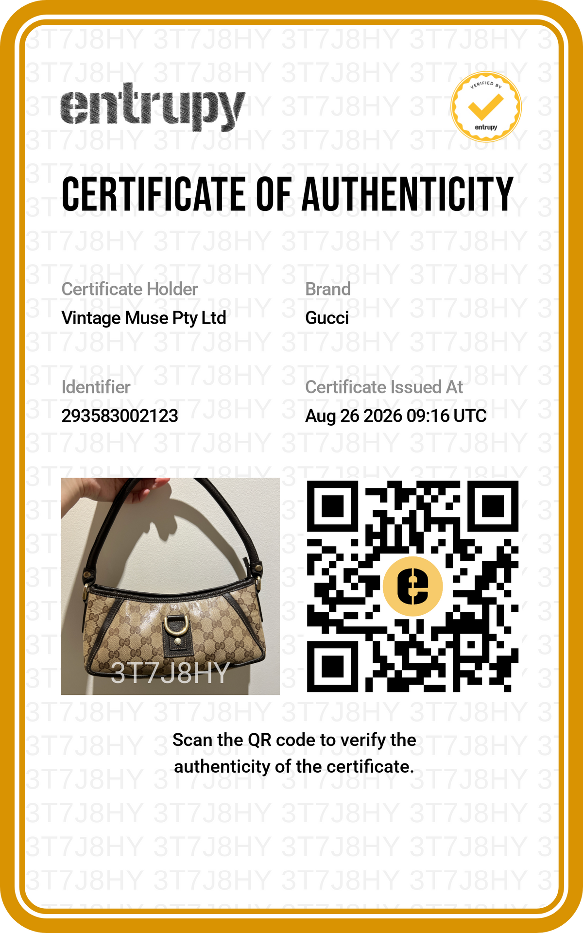 Pre-loved Gucci Crystal Coating GG Canvas Abbey Demi Hobo D-Ring Pochette