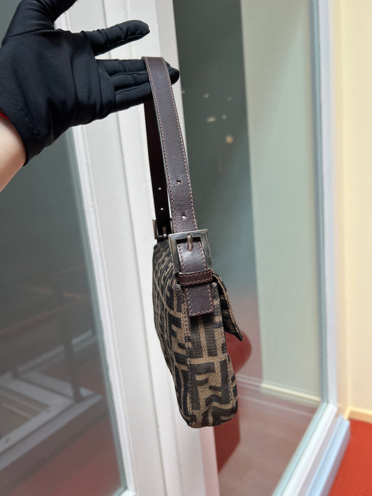 Pre-loved Fendi Vintage Zucca Baguette Handbag