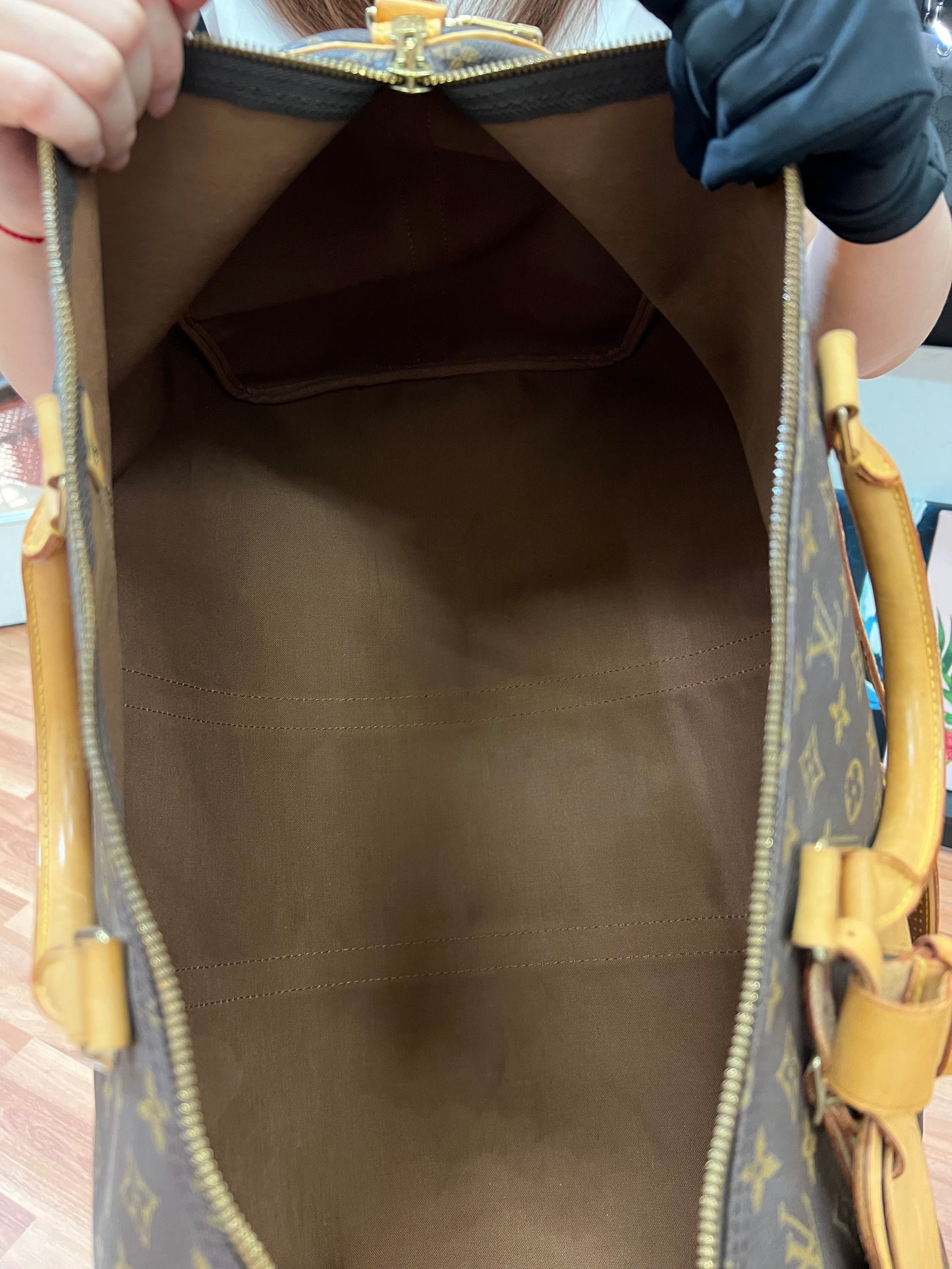 Pre-loved Louis Vuitton Keepall Bandoulière 60 Travel Bag Monogram 1997