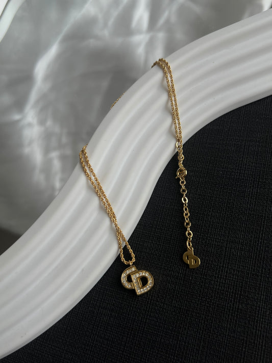 Pre-loved Christian Dior Vintage Crystal-embellished Necklace