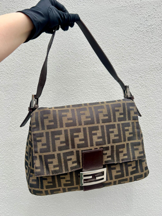 Pre-loved Fendi Vintage Zucca Mamma Handbag