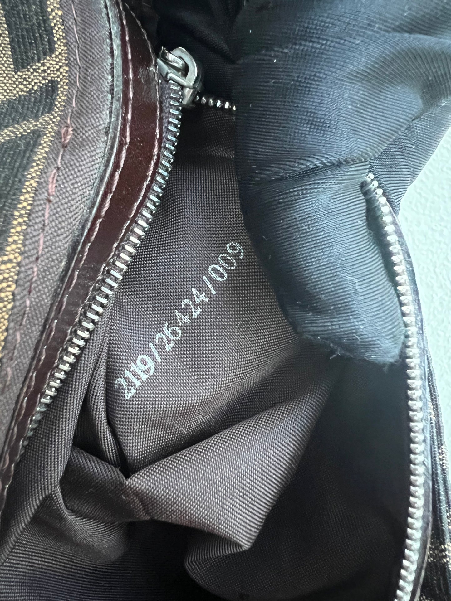 Pre-loved Fendi Vintage Zucca Baguette Handbag