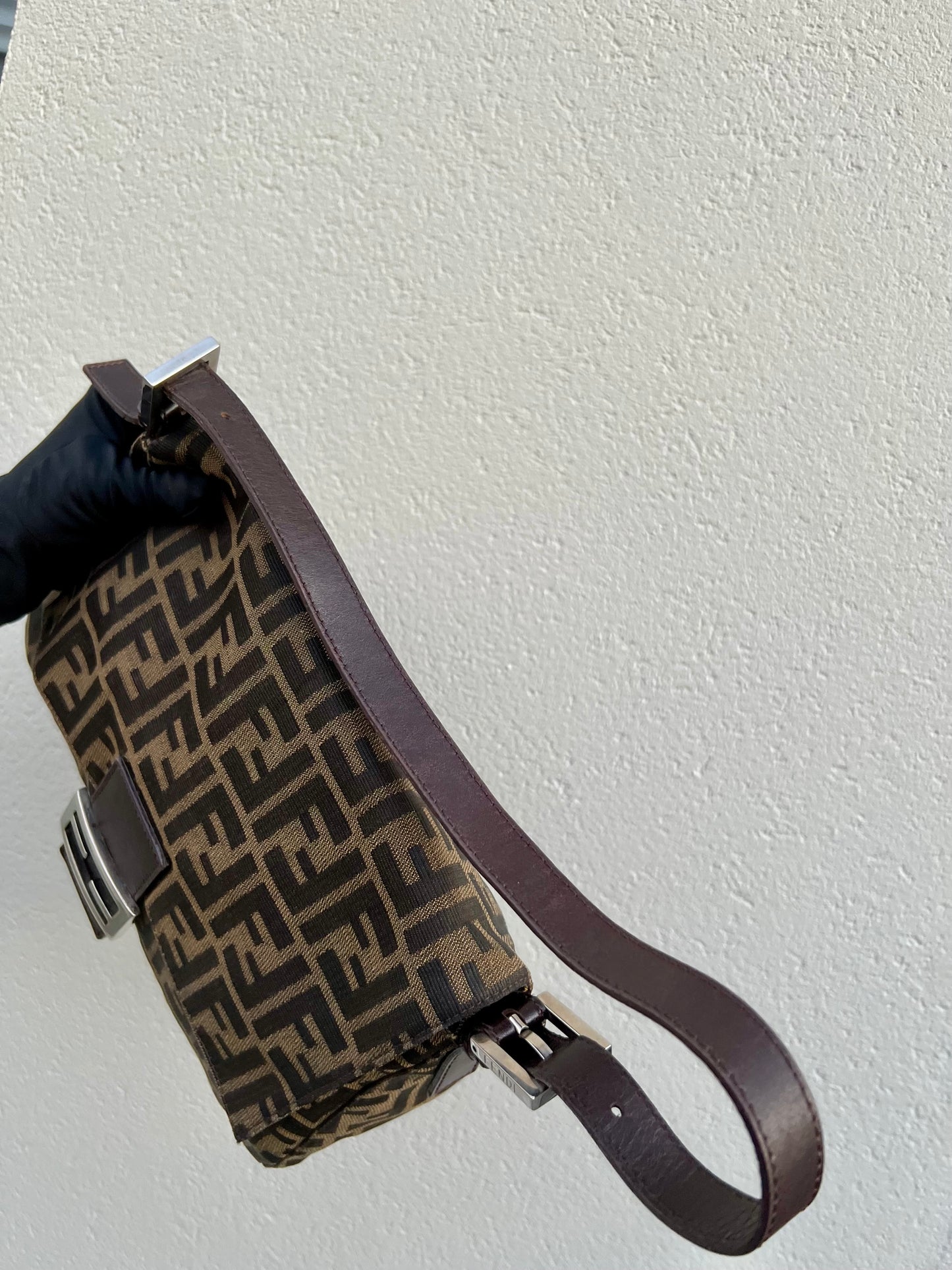 Pre-loved Fendi Vintage Zucca Mamma Handbag