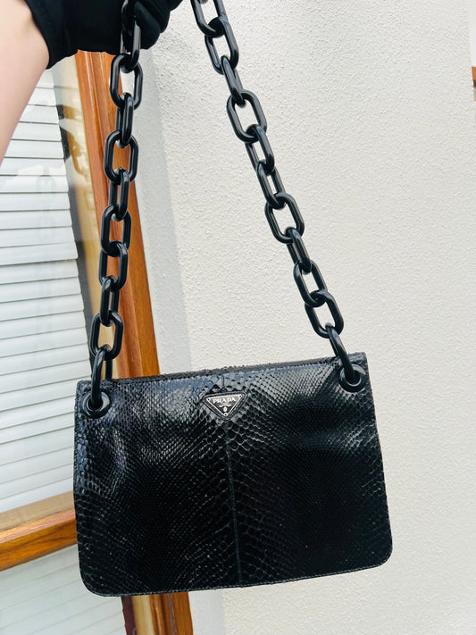 Pre-loved 90s Prada Strap Tote Bag