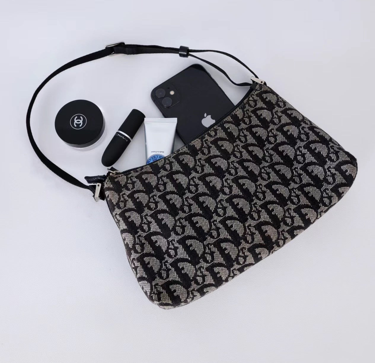 Pre-loved Christian Dior vintage Trotter Shoulder Bag