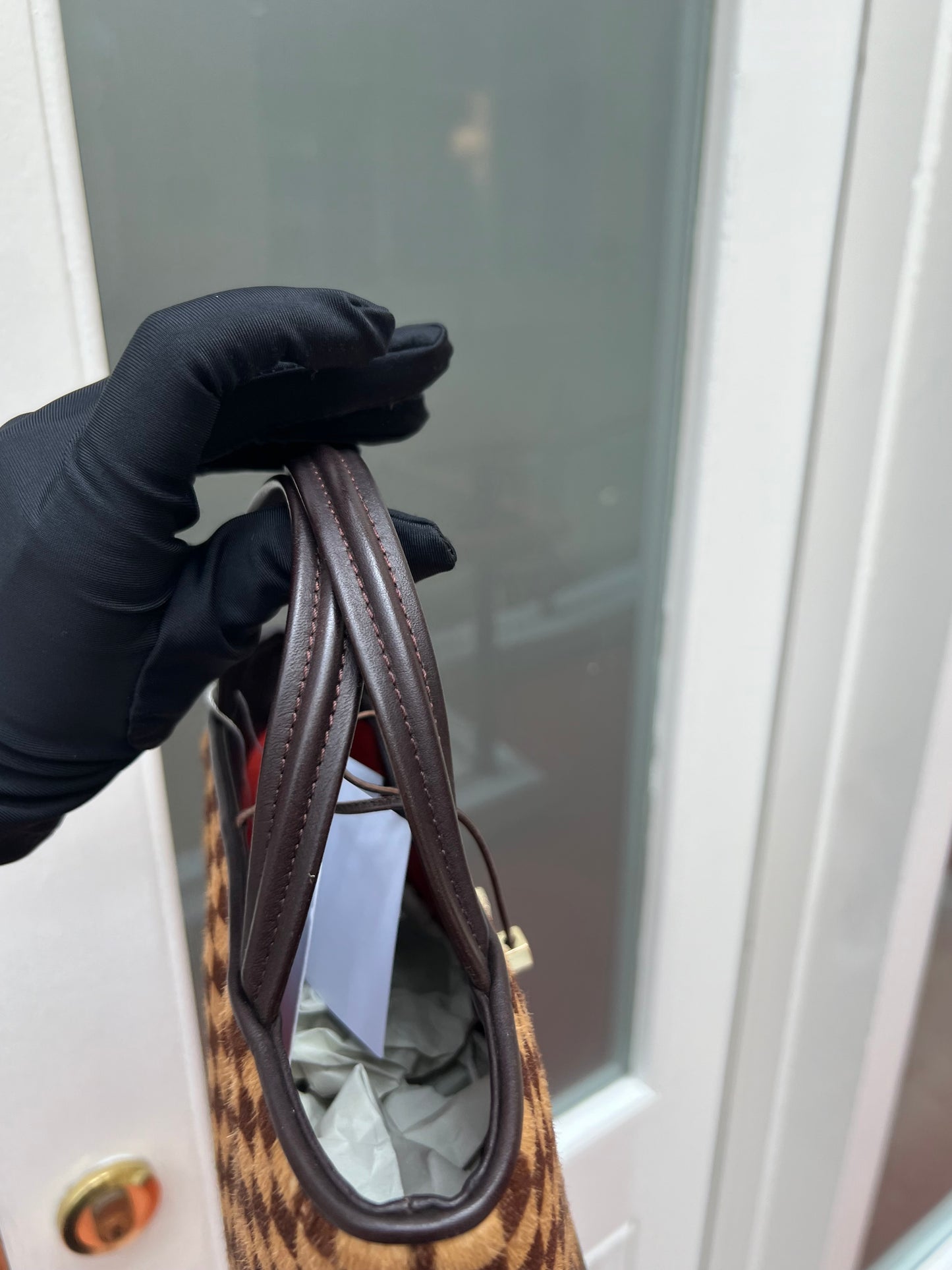 Pre-loved Louis Vuitton Damier Sauvage Impala Pony Hair Hand Bag