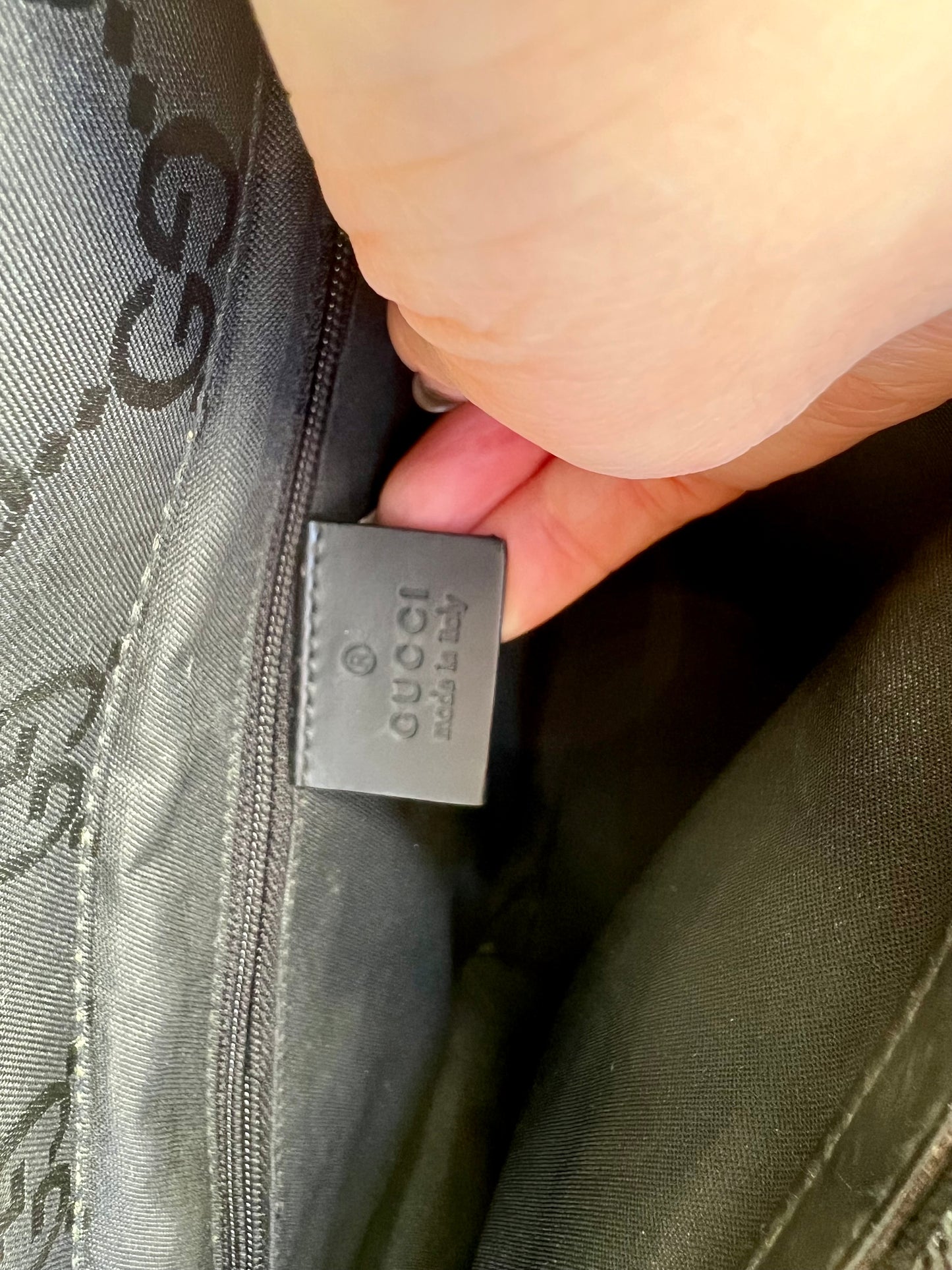 Pre-loved Gucci Vintage Bamboo Tote Black