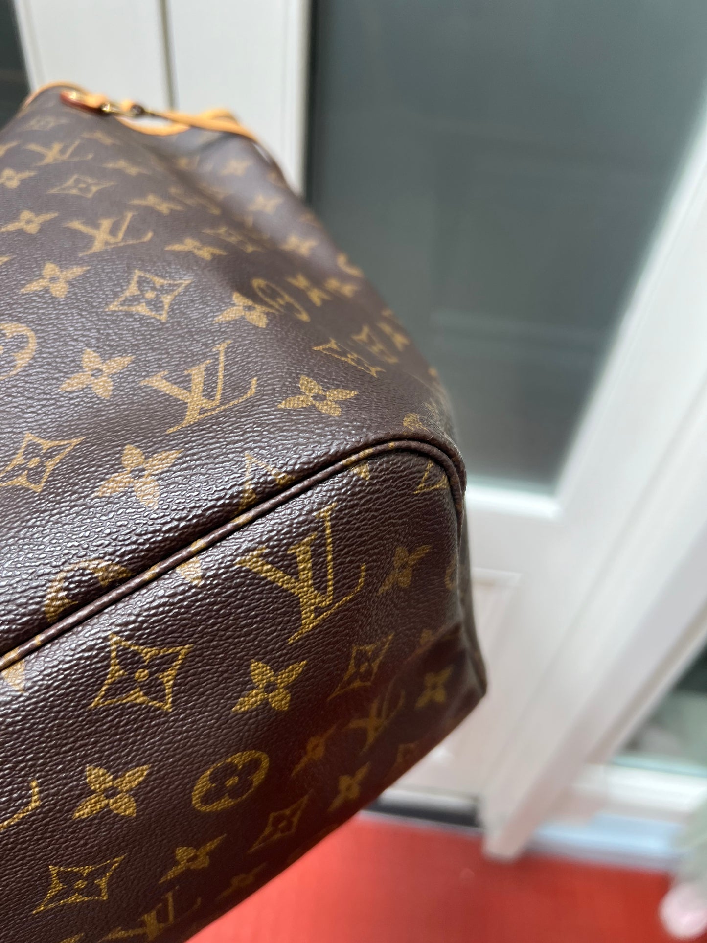 Pre-loved Louis Vuitton Neverfull Leather Tote GM Monogram 2008