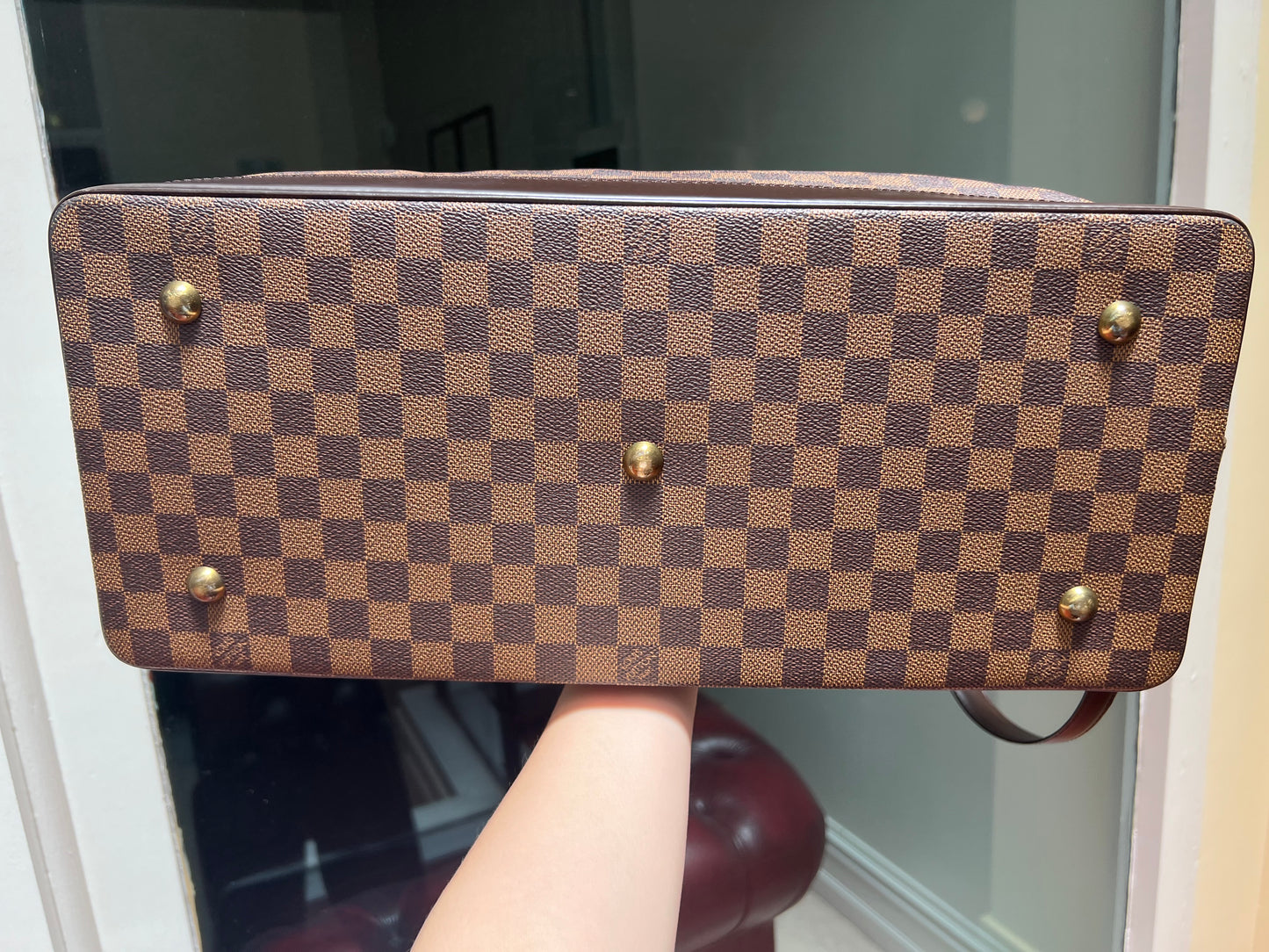 Pre-loved Louis Vuitton Damier Ebène West End Two-way Bag 1998