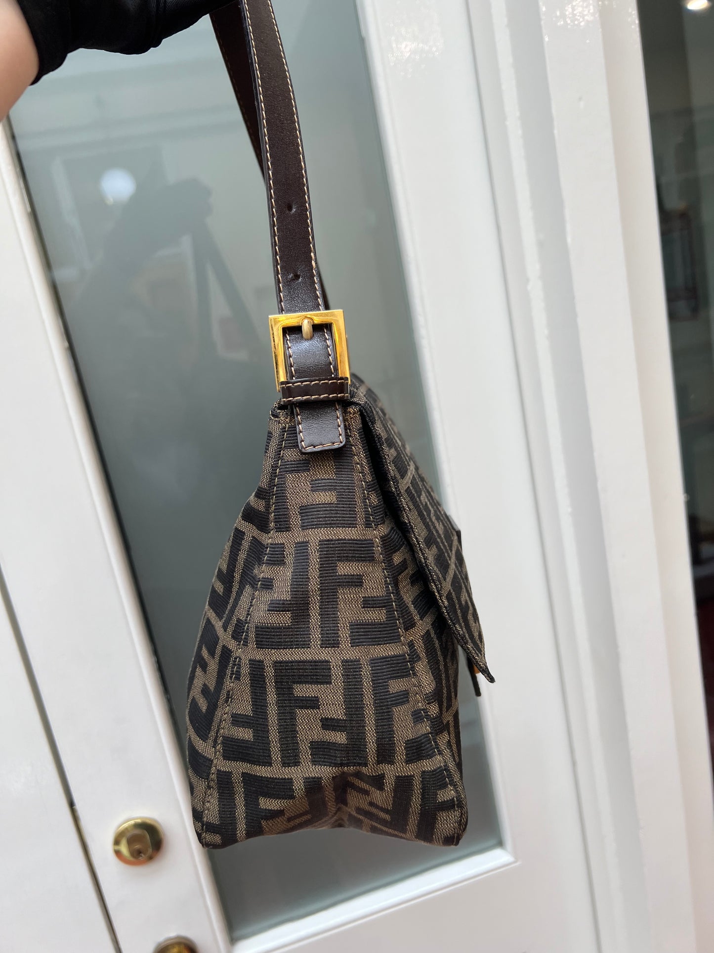 Pre-loved Fendi Vintage Zucca Mamma Handbag