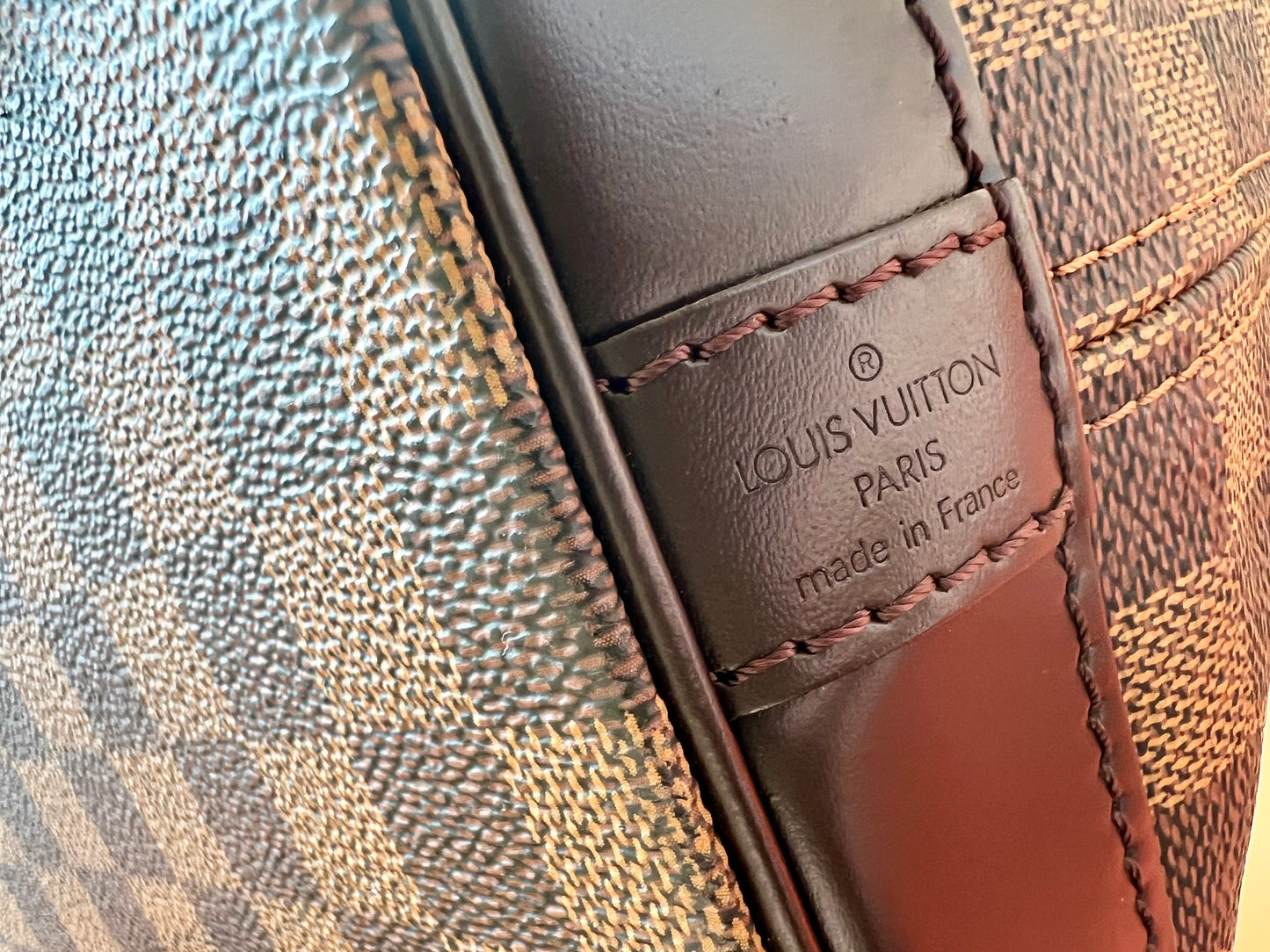 Pre-loved Louis Vuitton Damier Ebène West End Two-way Bag 1998
