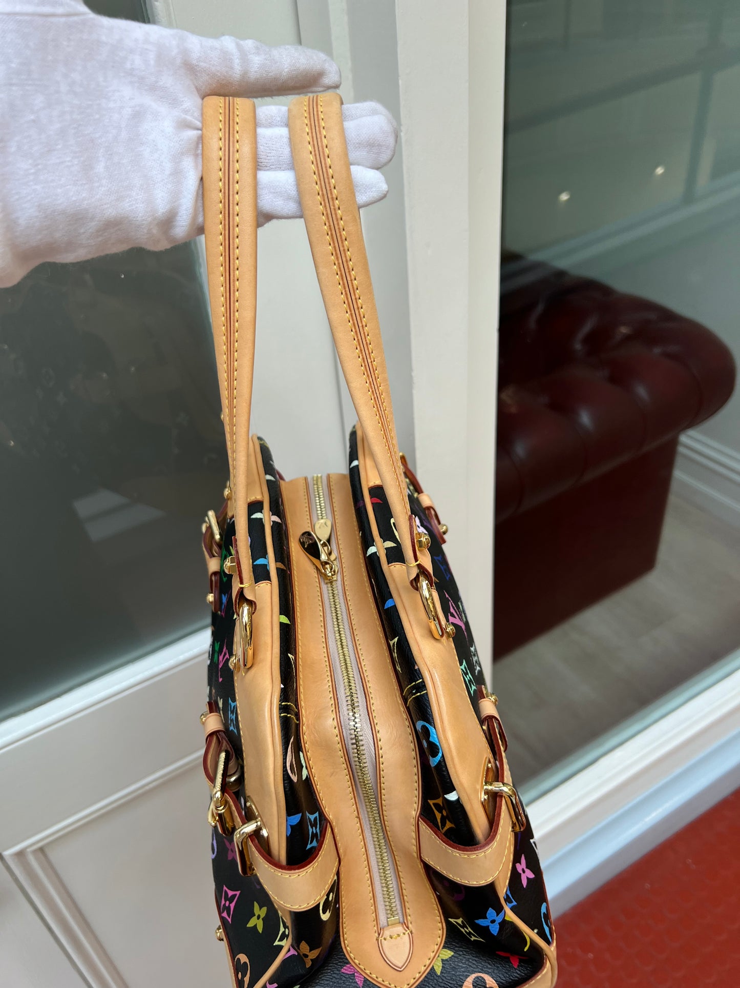 Pre-loved Louis Vuitton x Murakami Limited Edition Monogram Multicolor Claudia Bag