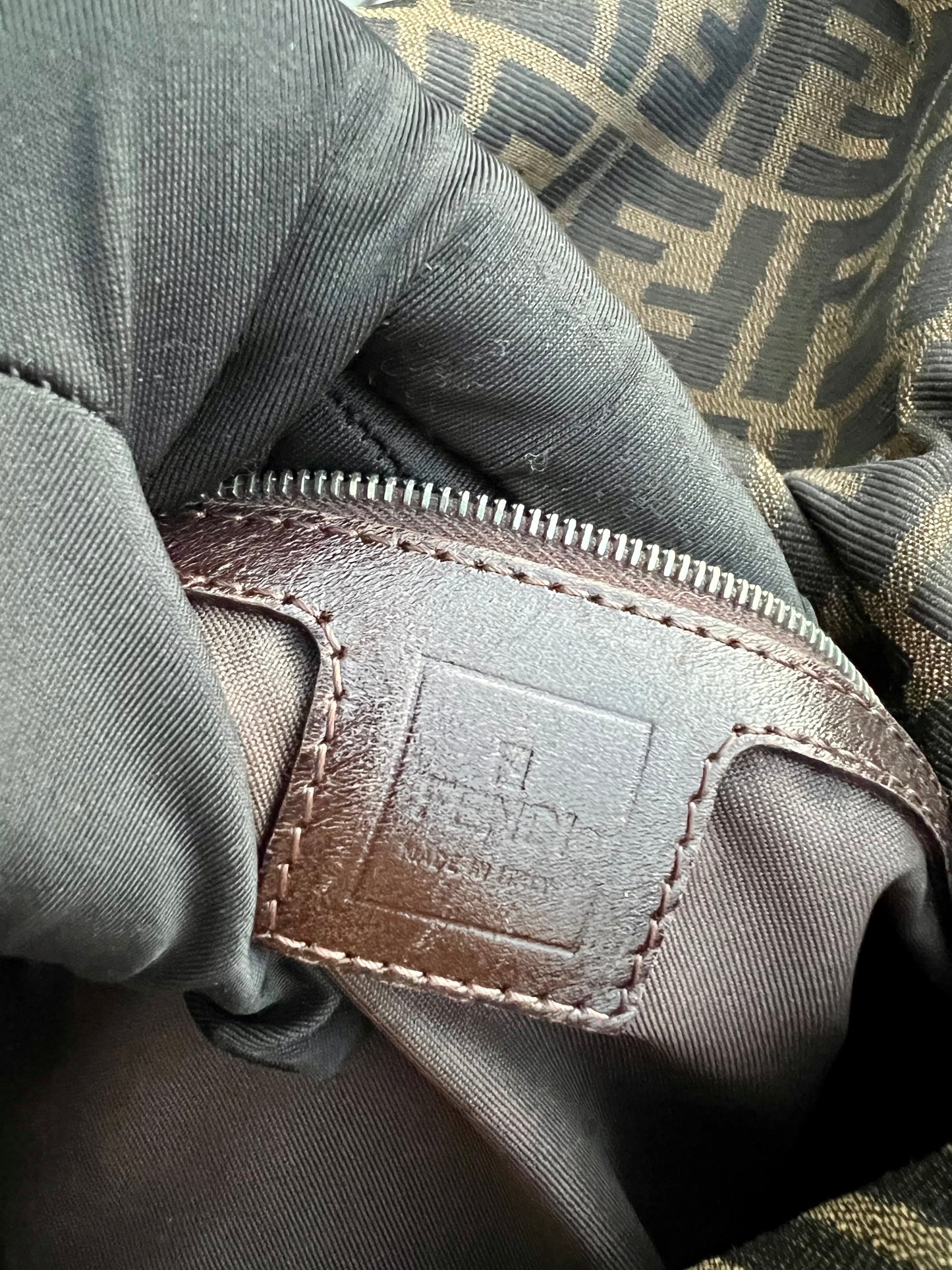 Pre-loved Fendi Vintage Zucca Mamma Handbag