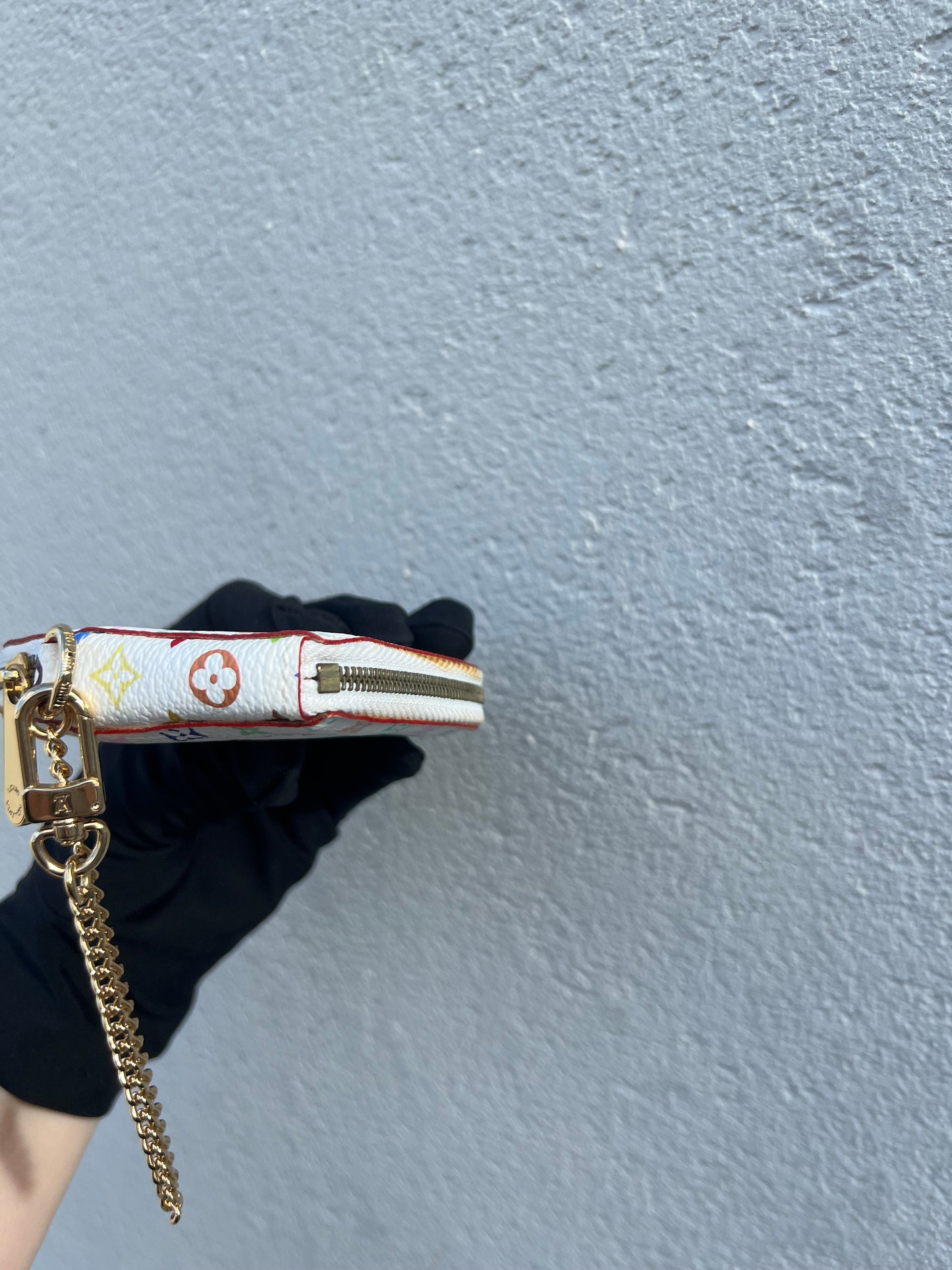 Pre- loved Louis Vuitton x Murakami Limited Edition Monogram Multicolor Porte Monnaie Coeur Porte-Monnaie 2007