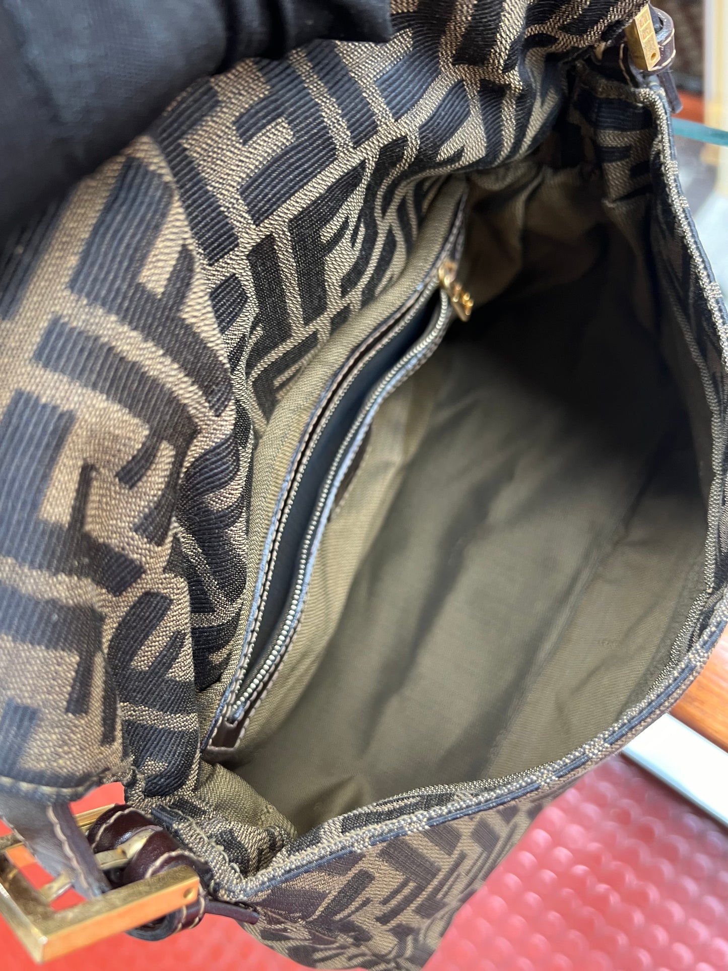 Pre-loved Fendi Vintage Zucca Mamma Handbag