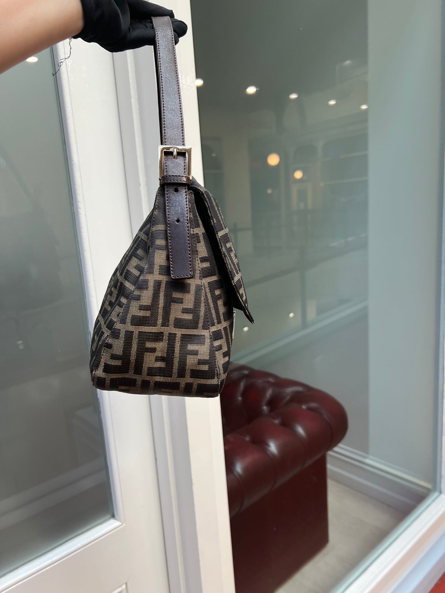 Pre-loved Fendi Vintage Zucca Mamma Handbag