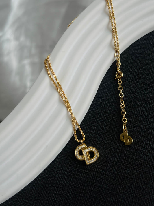 Pre-loved Christian Dior Vintage Crystal-embellished Necklace