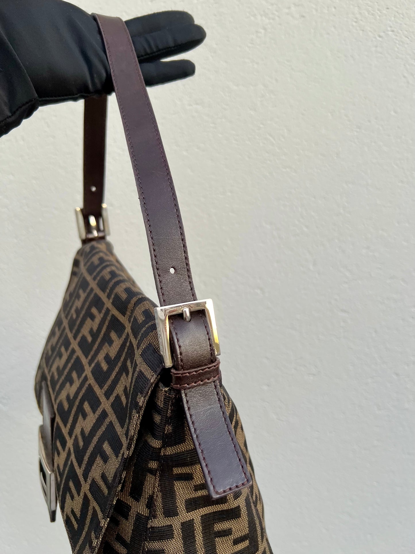 Pre-loved Fendi Vintage Zucca Mamma Handbag