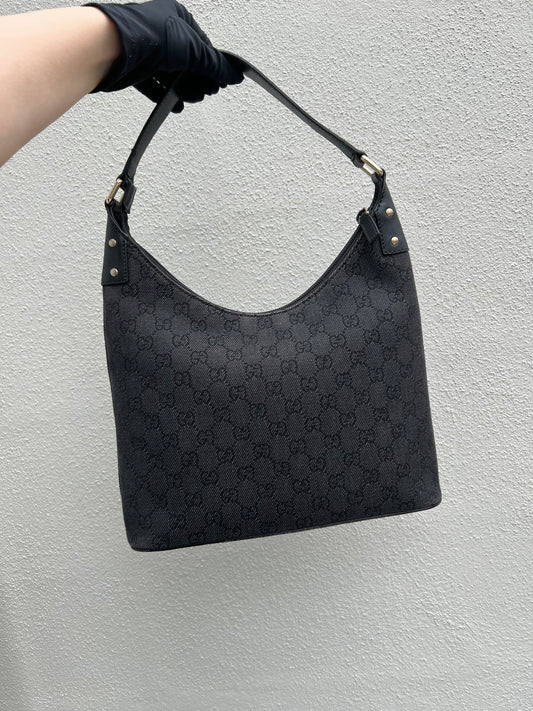 Pre-loved Gucci GG Canvas Hobo Shoulder Bag