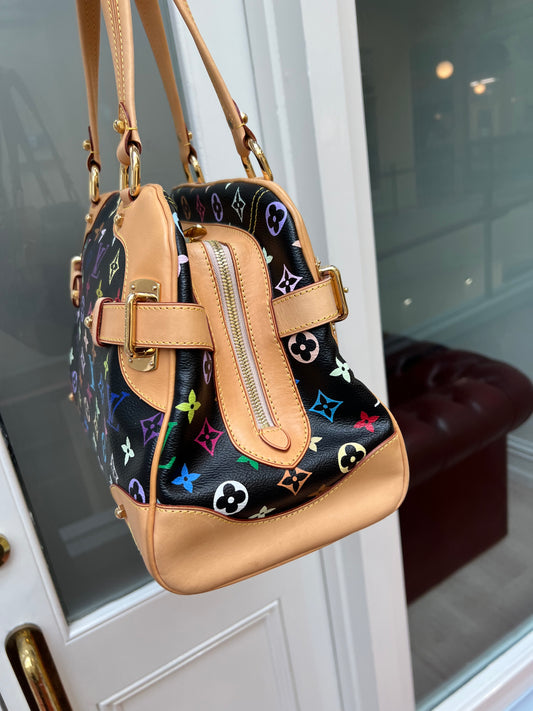 Pre-loved Louis Vuitton x Murakami Limited Edition Monogram Multicolor Claudia Bag