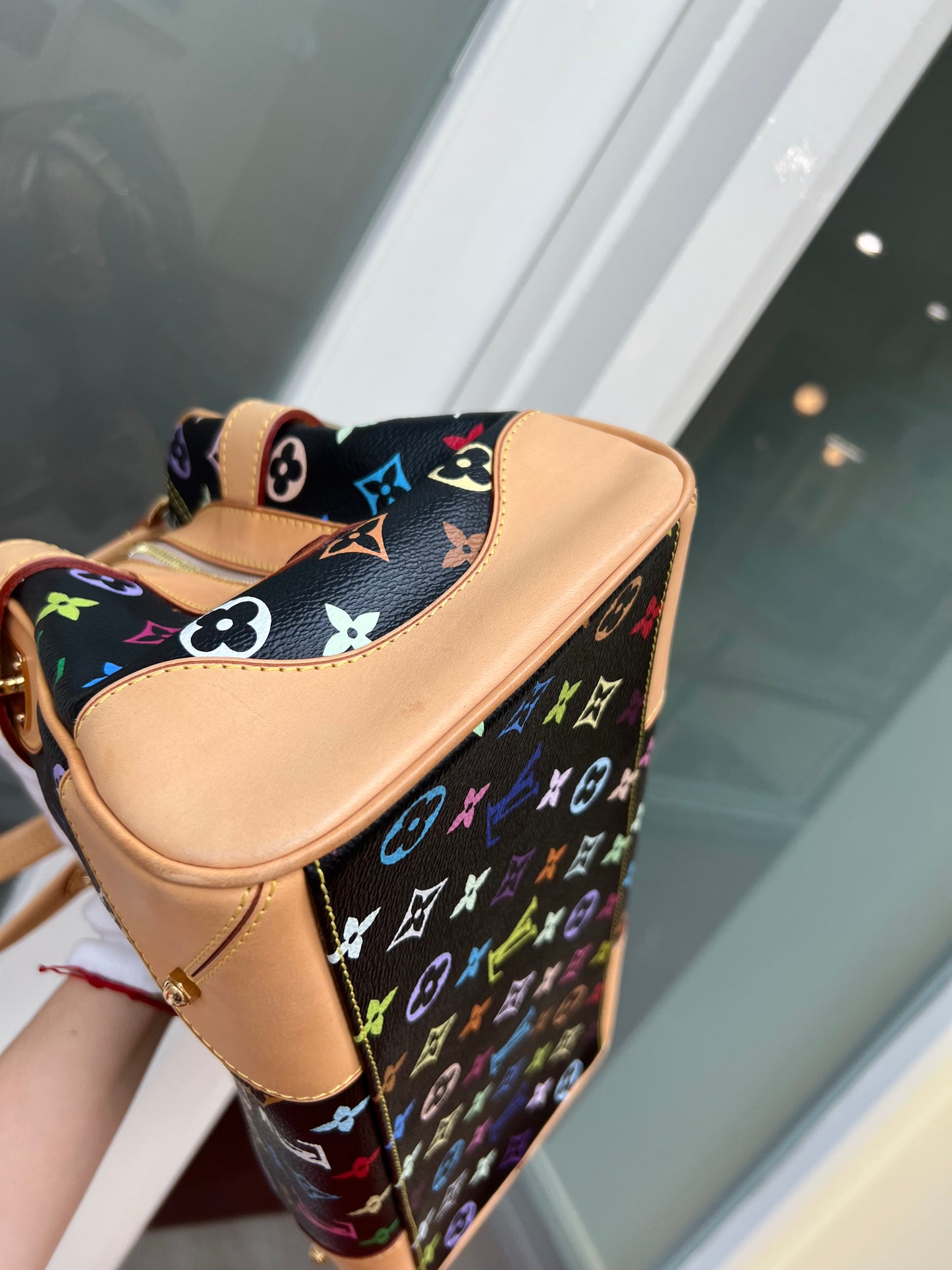Pre-loved Louis Vuitton x Murakami Limited Edition Monogram Multicolor Claudia Bag