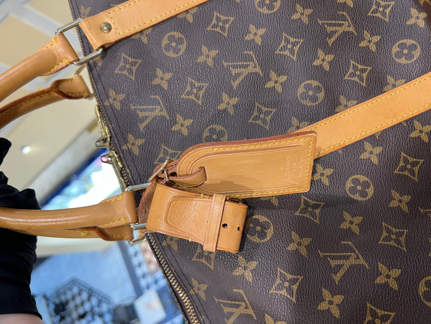 Pre-loved Louis Vuitton Keepall Bandoulière 60 Travel Bag Monogram 1997
