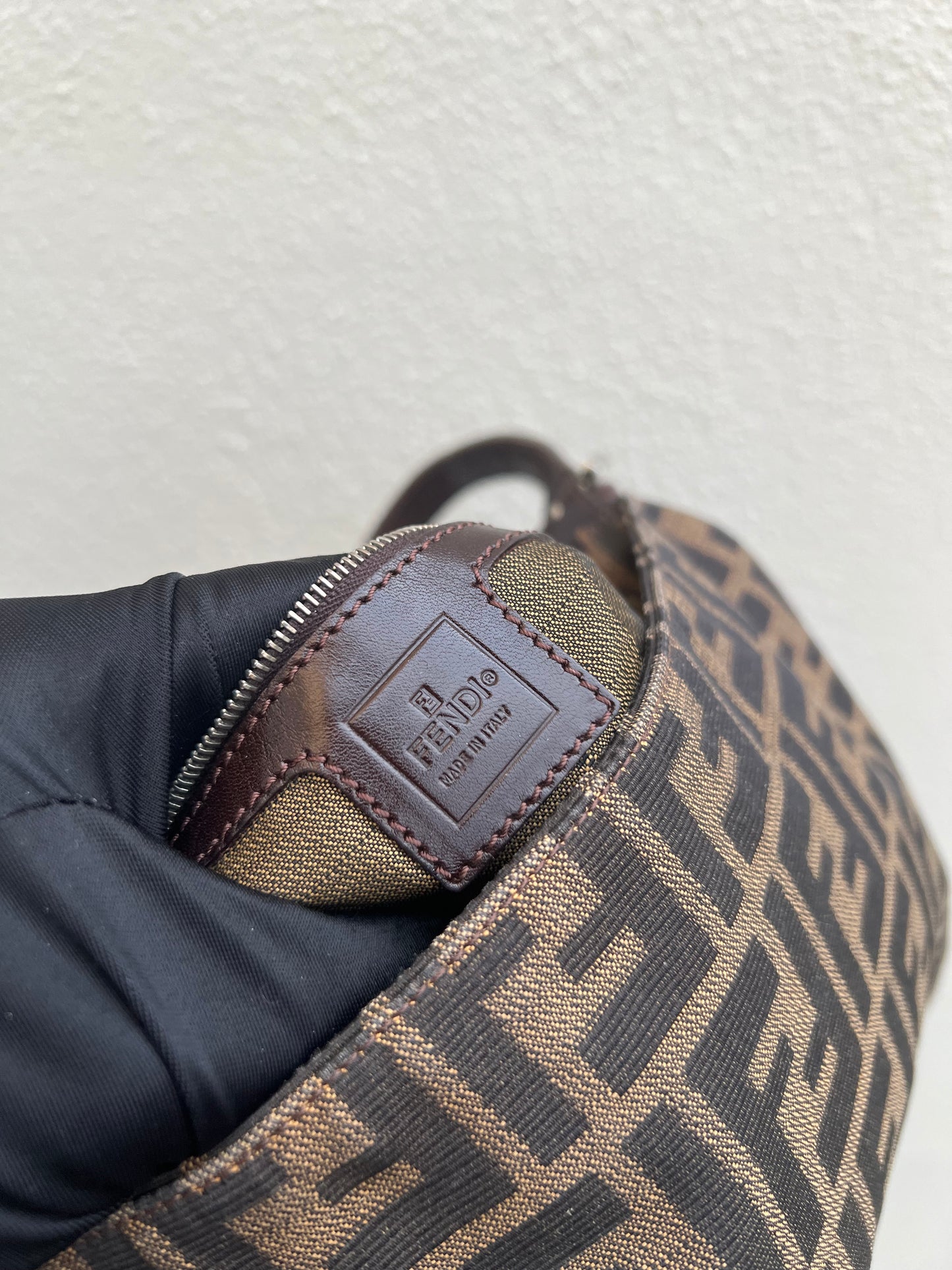 Pre-loved Fendi Vintage Zucca Mamma Handbag
