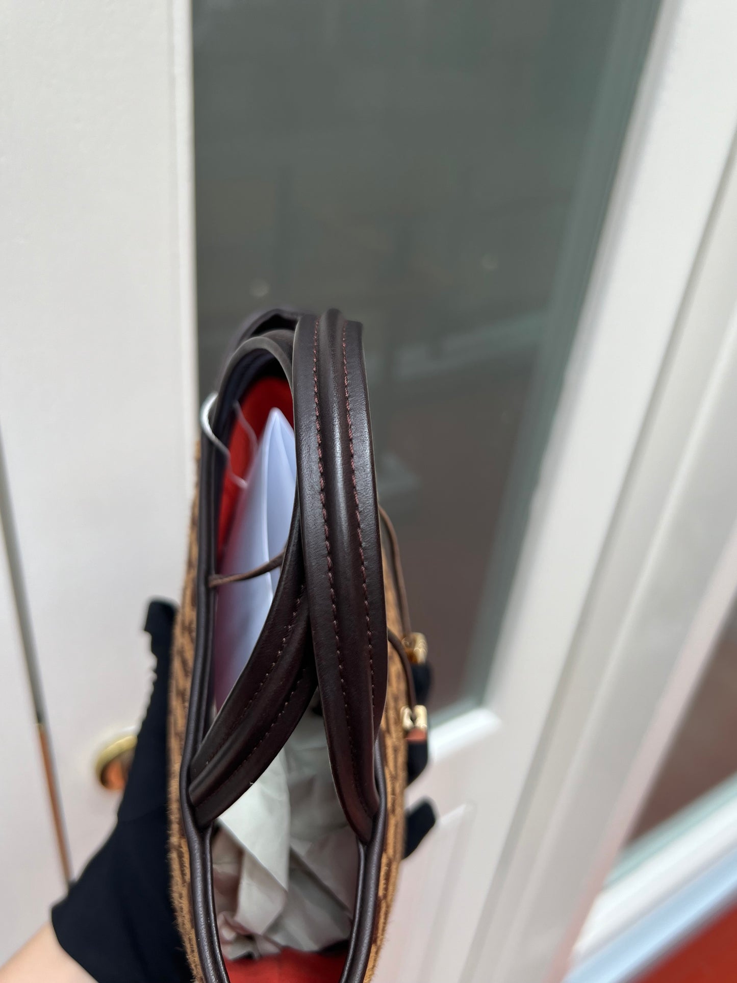 Pre-loved Louis Vuitton Damier Sauvage Impala Pony Hair Hand Bag