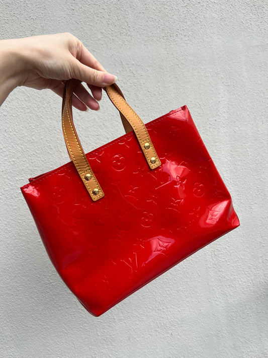 Pre-loved Louis Vuitton Reade PM Coral Tote Bag 2005
