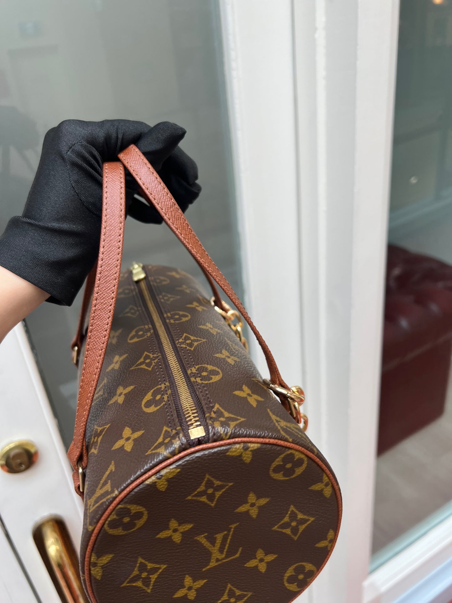 Pre-loved Louis Vuitton Brown Monogram Canvas Papillon 26cm Handbag 1999