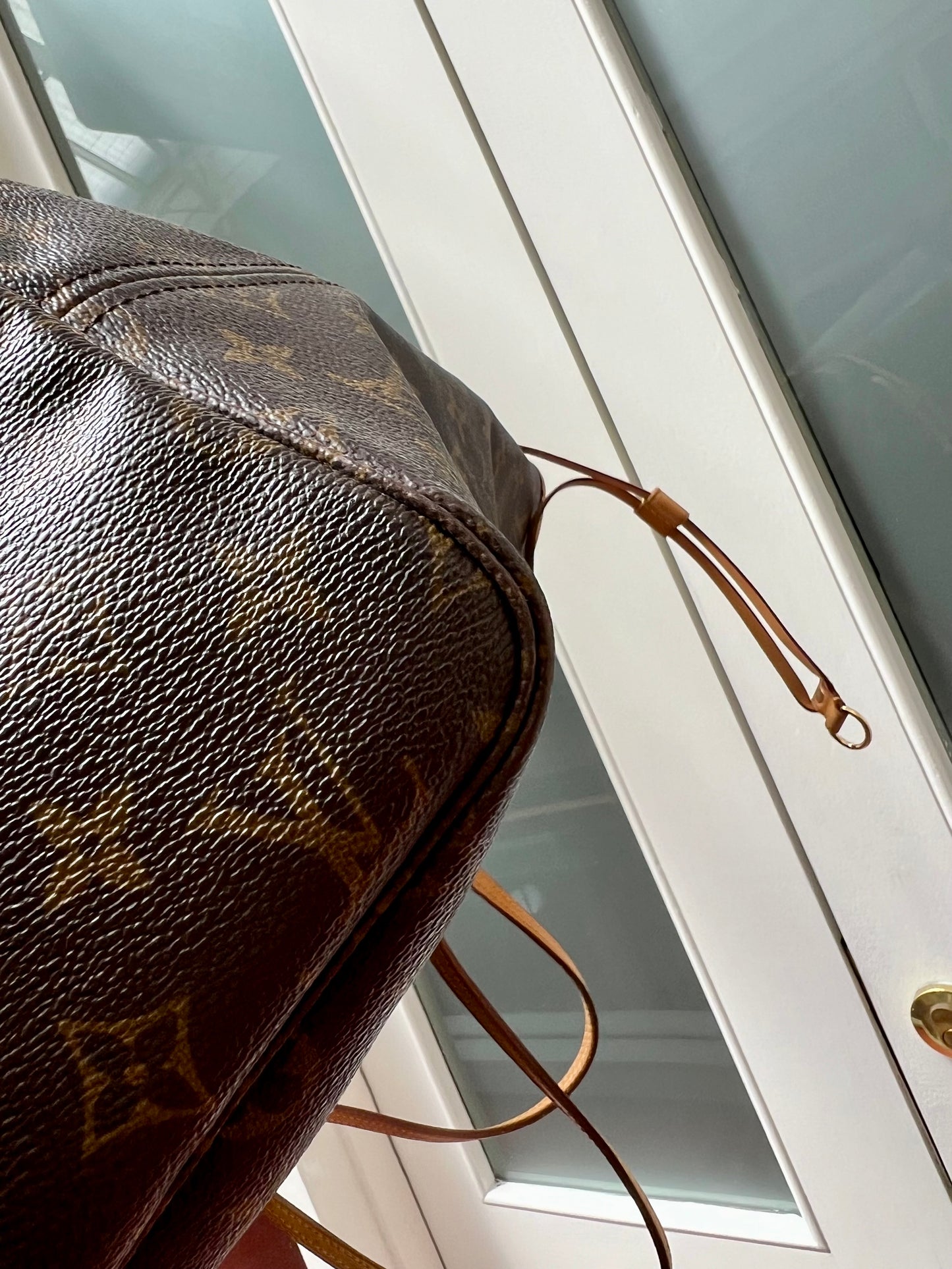 Pre-loved Louis Vuitton Neverfull Leather Tote GM Monogram 2008