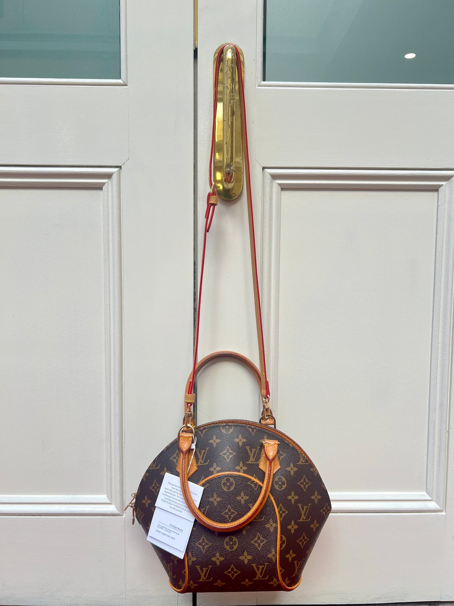 Pre-loved Louis Vuitton Vintage Ellipse Cloth Handbag PM Monogram 1997