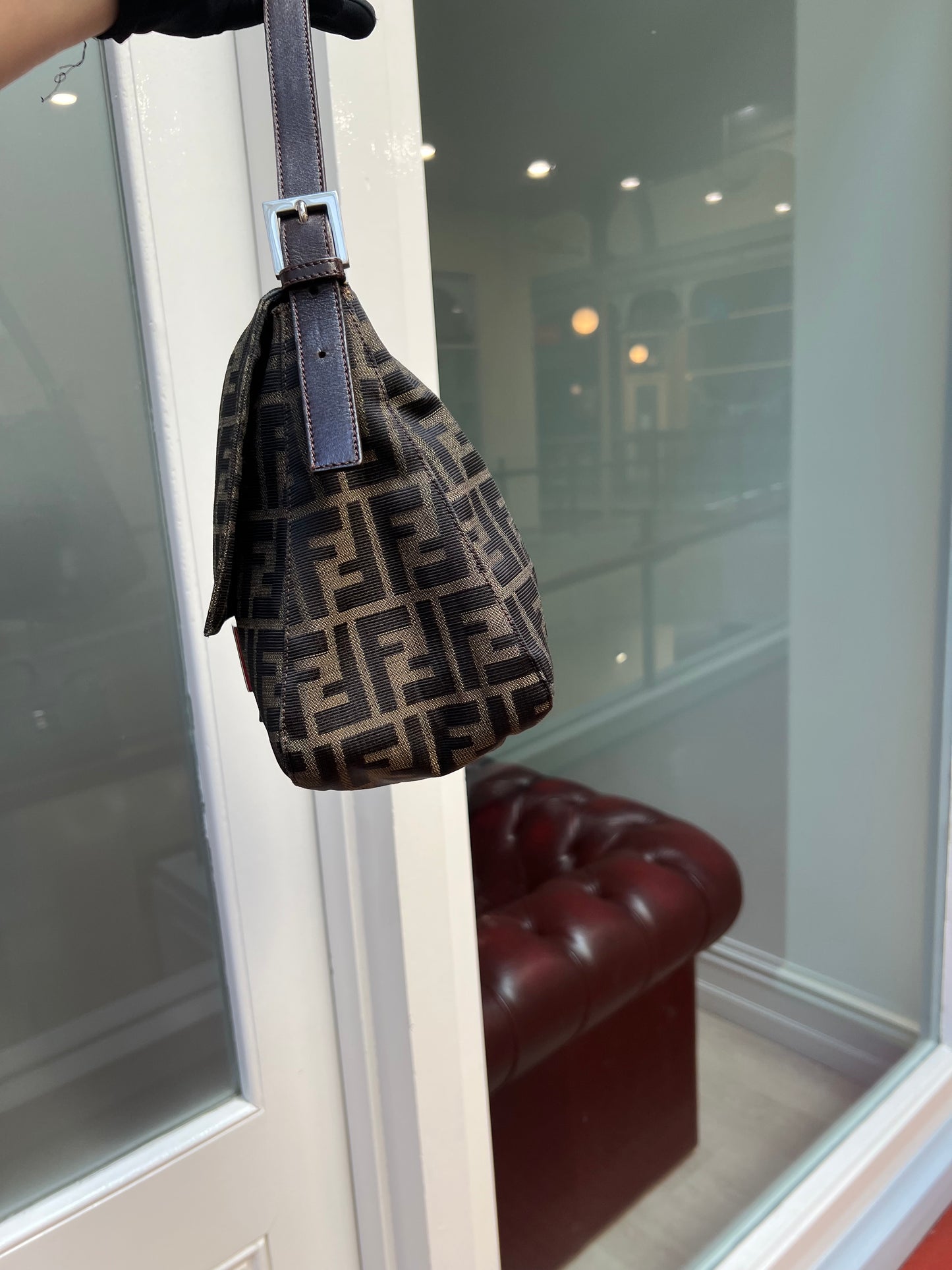 Pre-loved Fendi Vintage Zucca Mamma Handbag