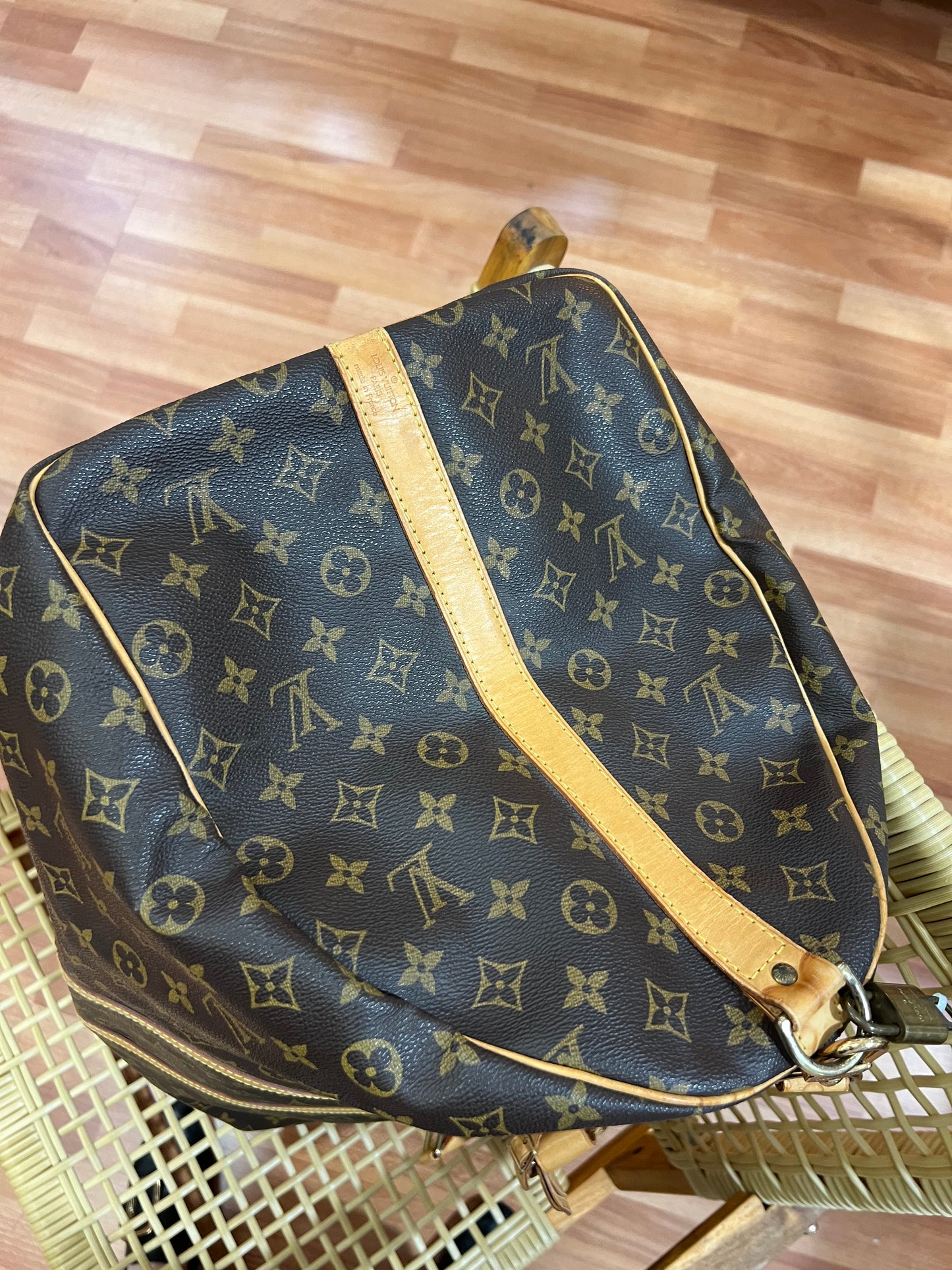 Pre-loved Louis Vuitton Keepall Bandoulière 60 Travel Bag Monogram 1997