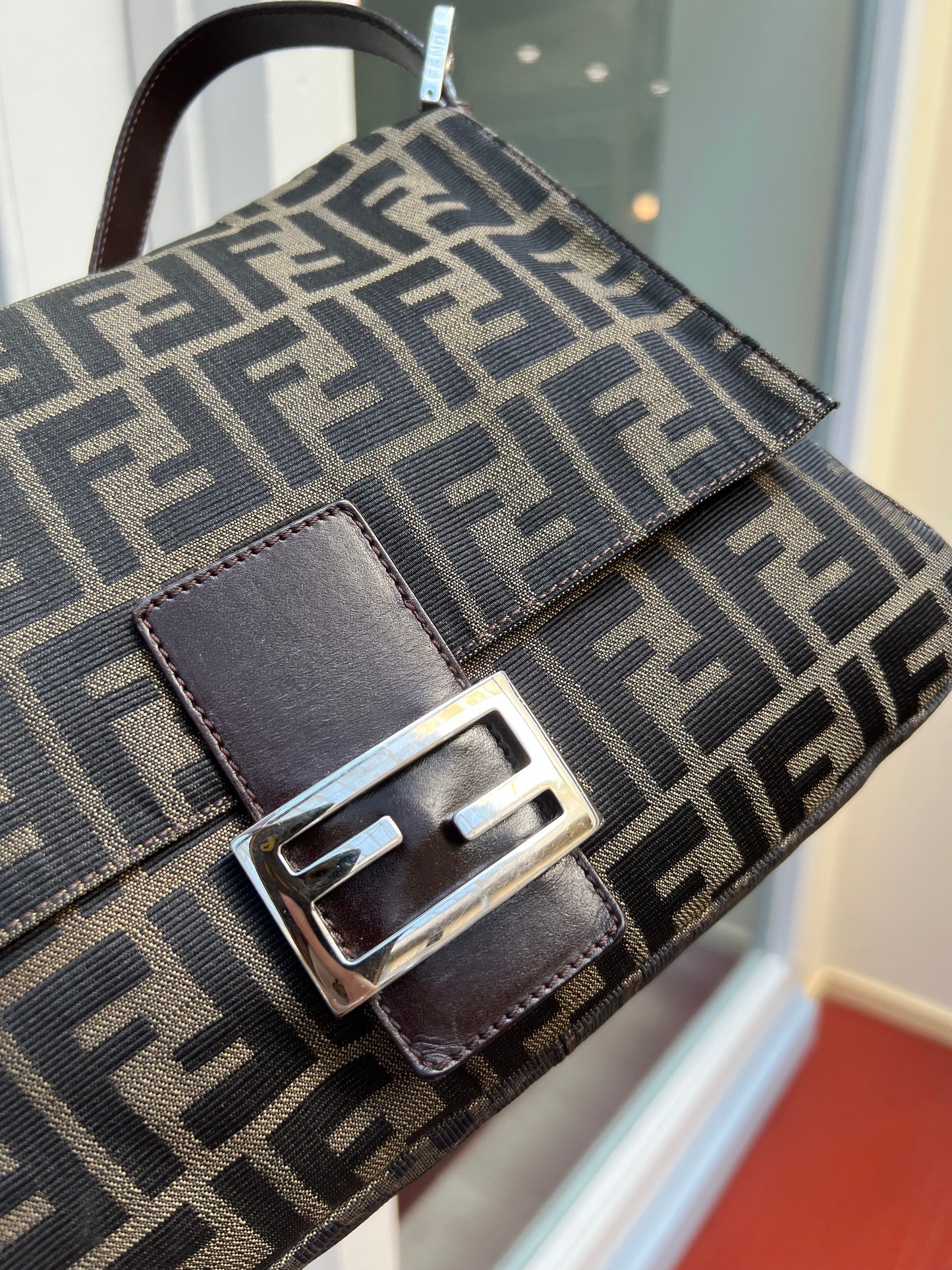 Pre-loved Fendi Vintage Zucca Mamma Handbag