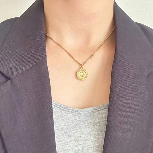 Pre-loved Christian Dior Vintage Logo-pendant Chain Necklace