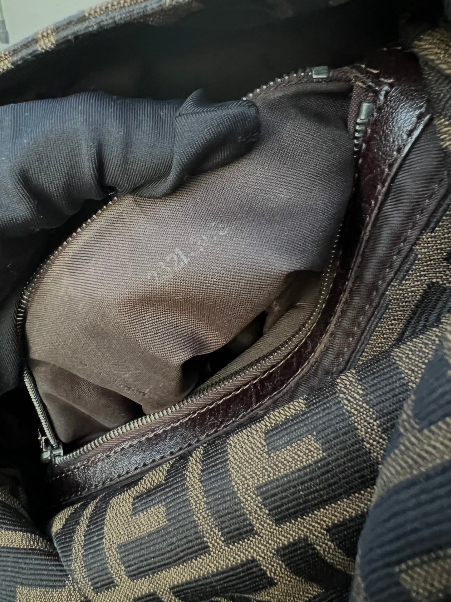 Pre-loved Fendi Vintage Zucca Mamma Handbag