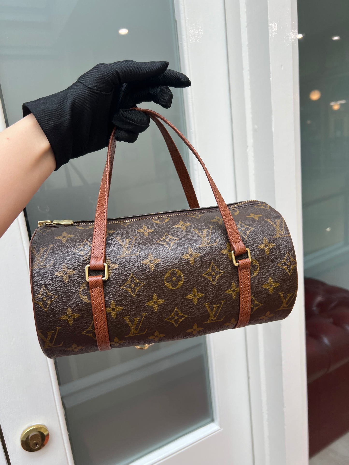 Pre-loved Louis Vuitton Brown Monogram Canvas Papillon 26cm Handbag 1999