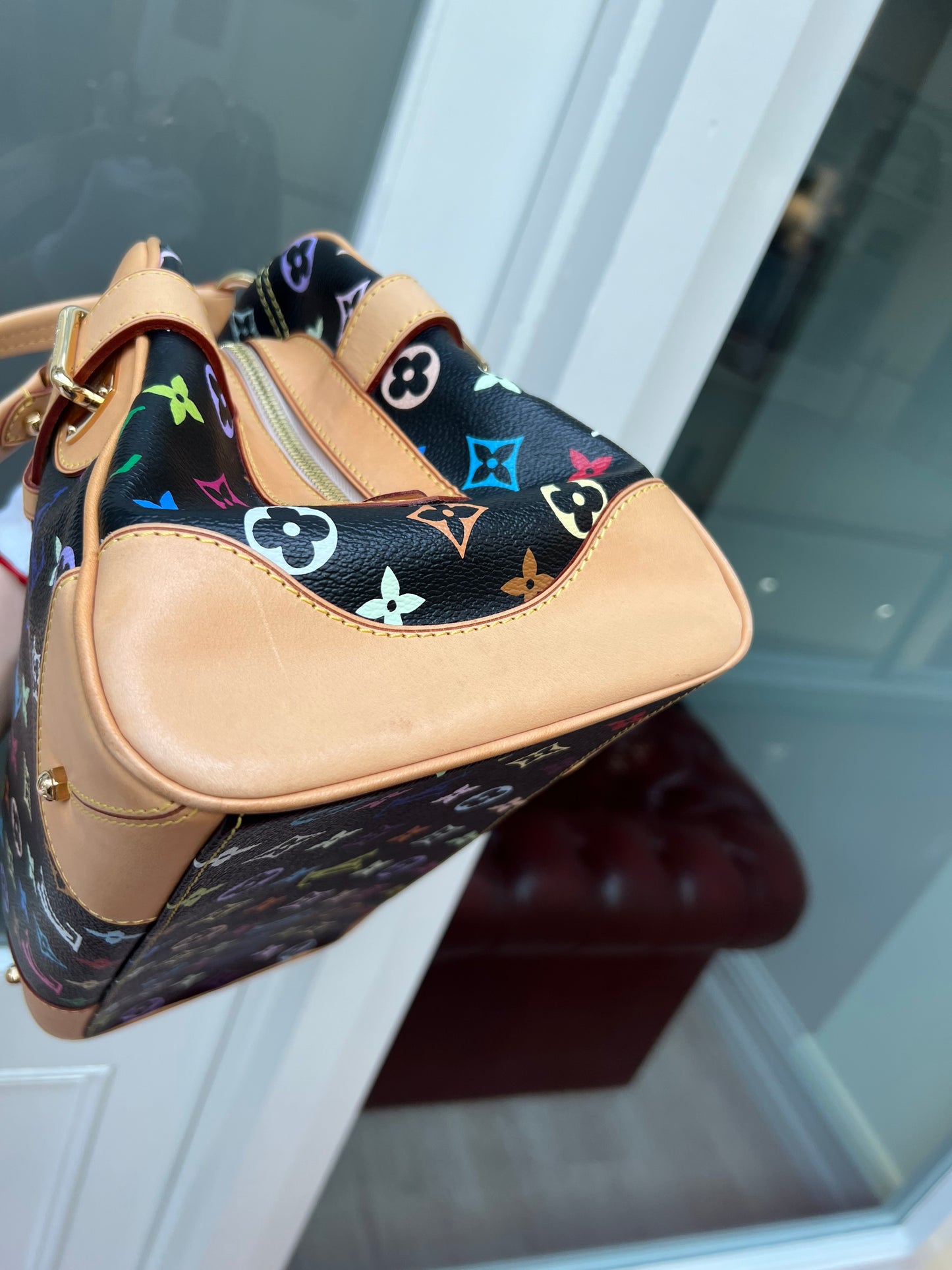 Pre-loved Louis Vuitton x Murakami Limited Edition Monogram Multicolor Claudia Bag