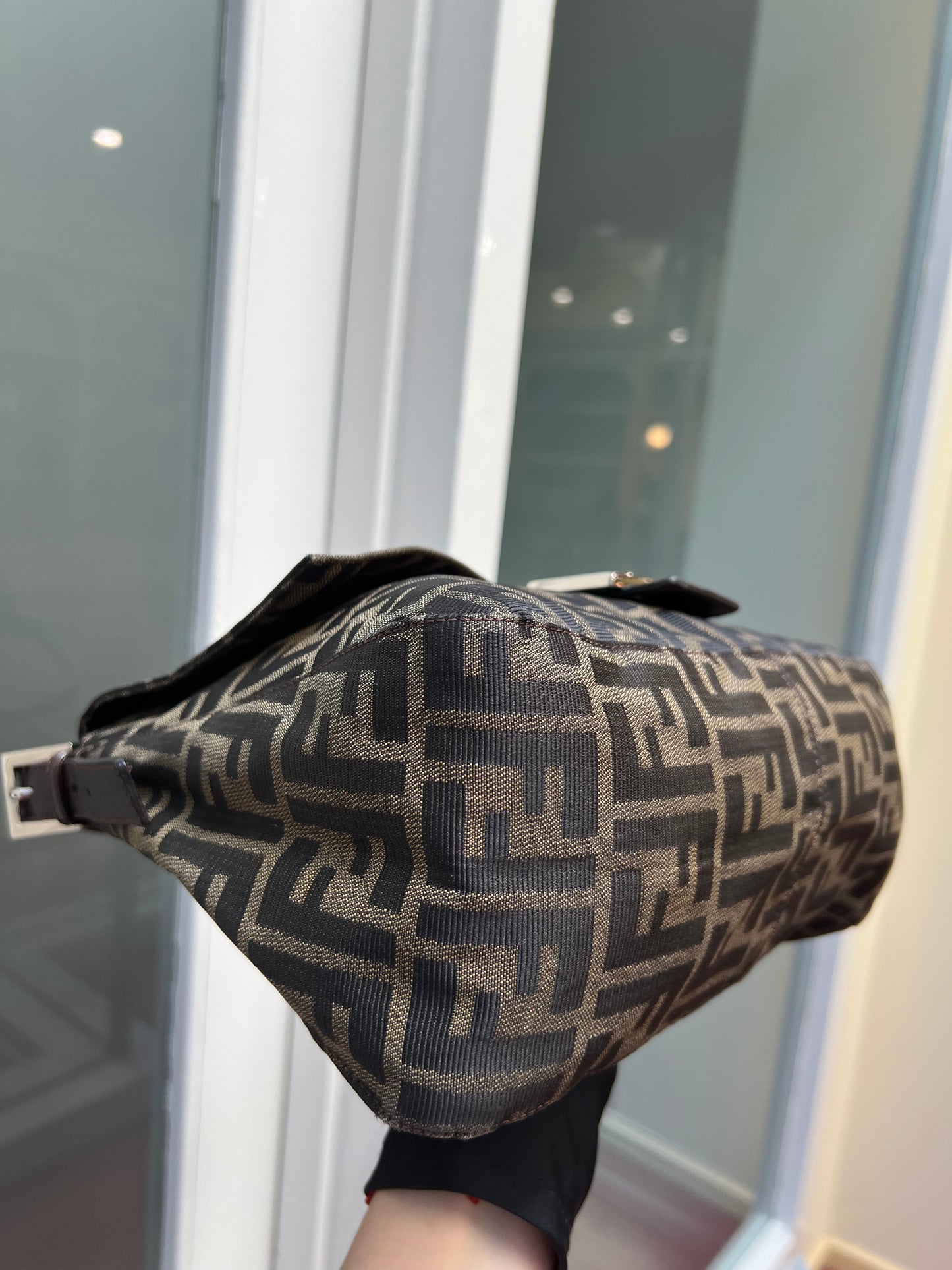 Pre-loved Fendi Vintage Zucca Mamma Handbag