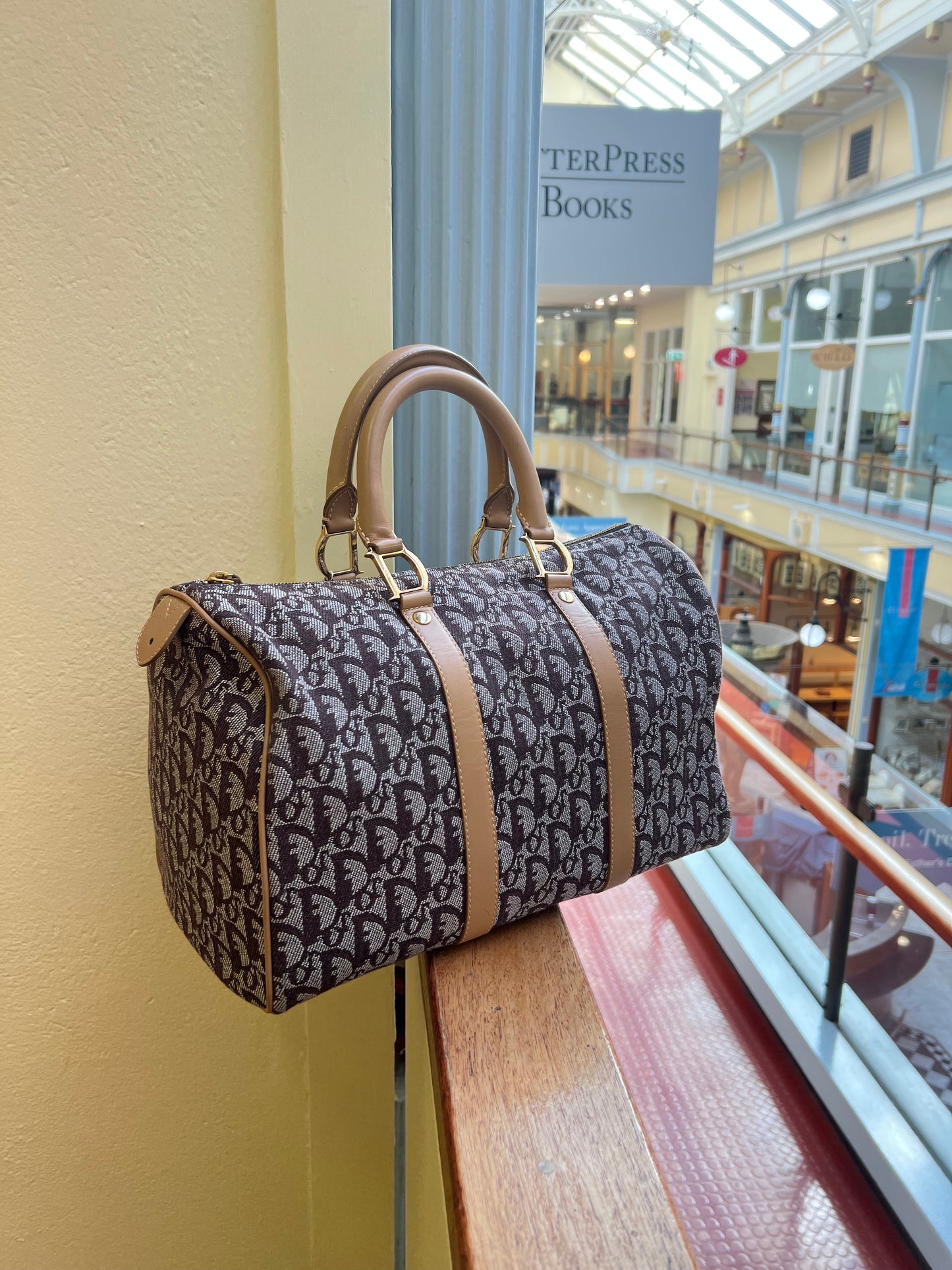 Pre-loved Christian Dior Vintage Trotter Bowling Tote Bag