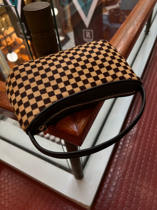 Pre-loved Louis Vuitton Vintage Ponyhair Damier Sauvage Tigre Handbag 2000