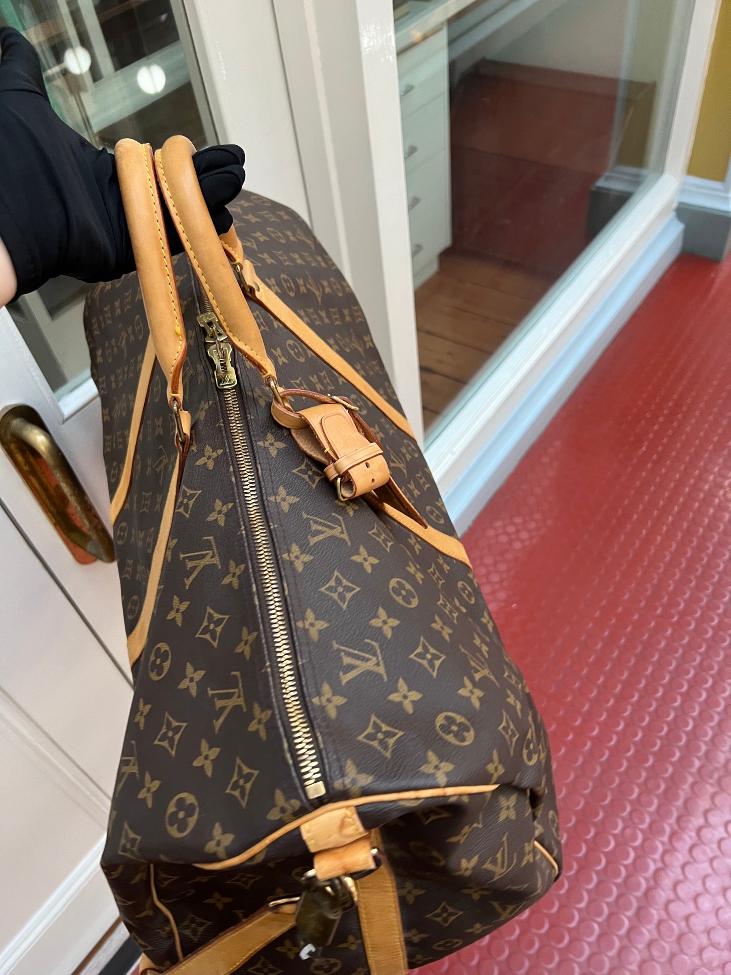 Pre-loved Louis Vuitton Keepall Bandoulière 60 Travel Bag Monogram 1997