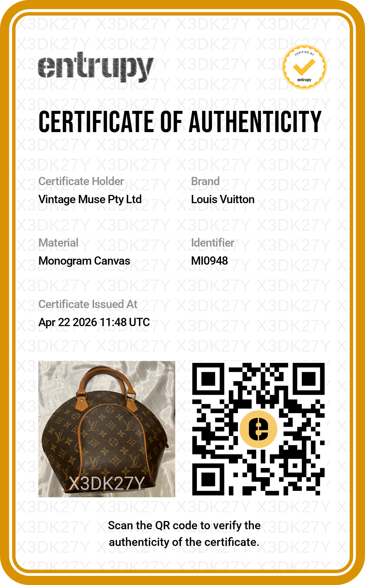 Pre-loved Louis Vuitton Vintage Ellipse PM Monogram Handbag 1998