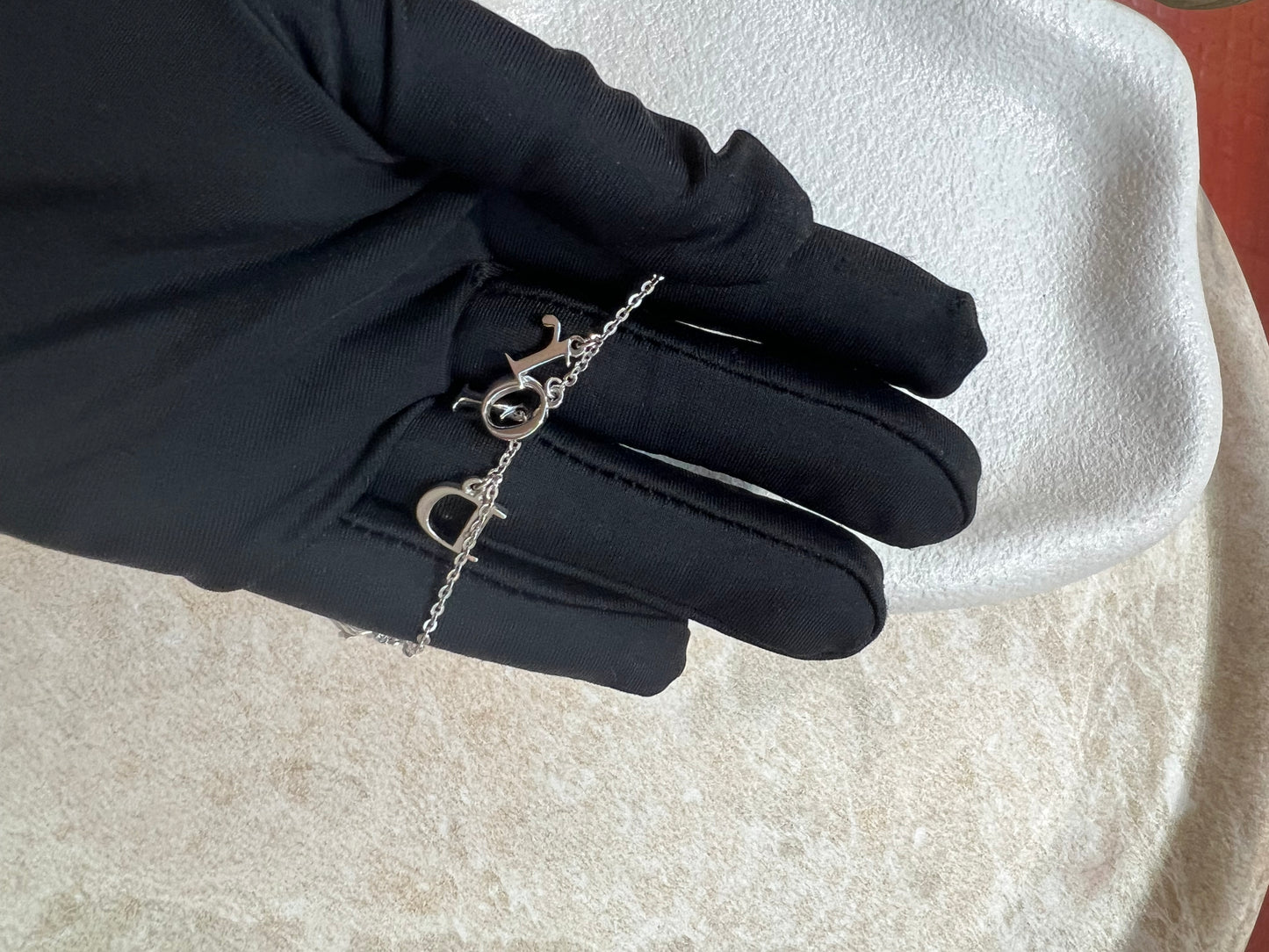 Pre-loved Vintage Christian Dior by John Galliano Logo Letter Necklace