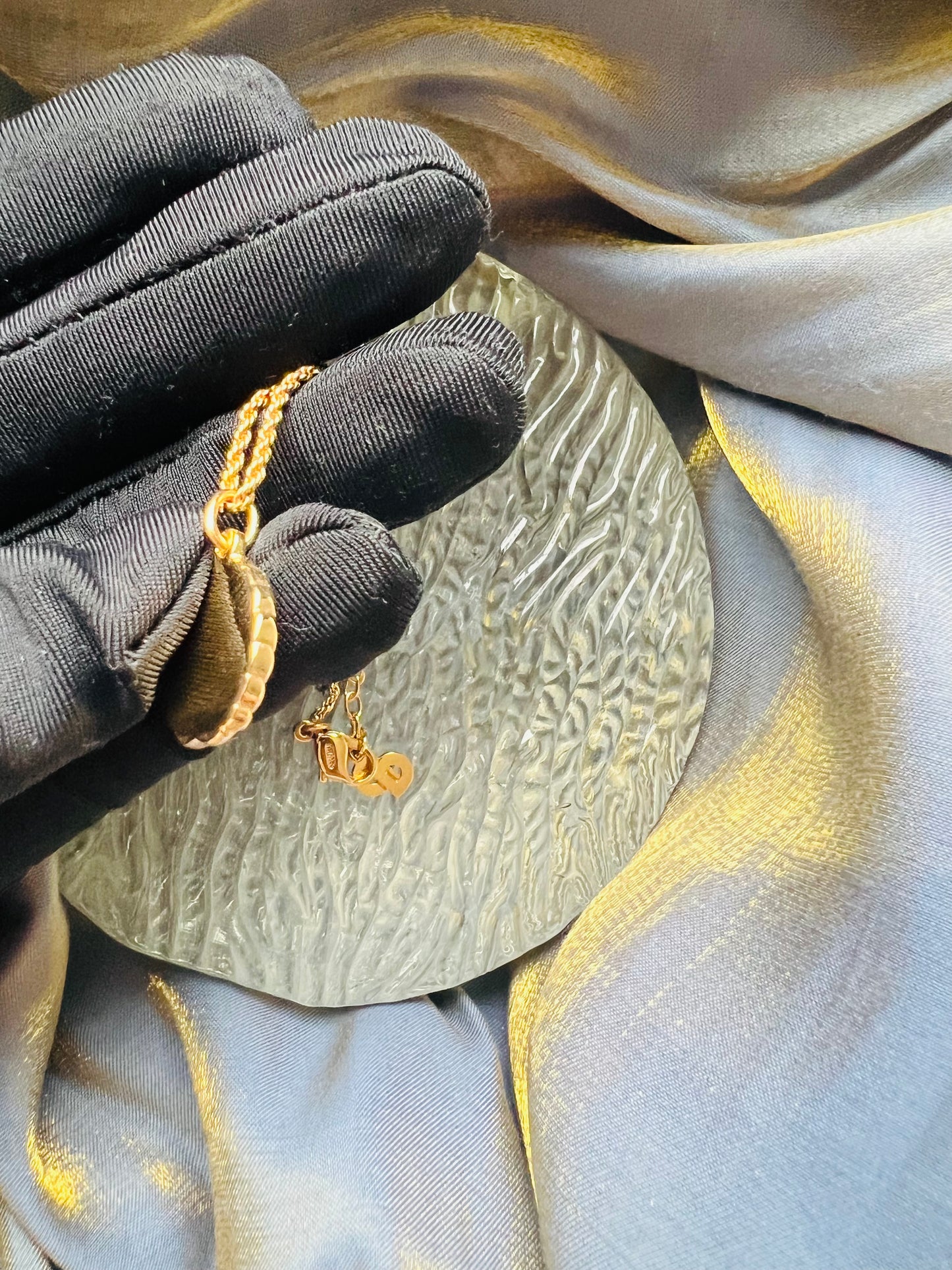 Pre-loved Christian Dior Vintage Logo-pendant Chain Necklace