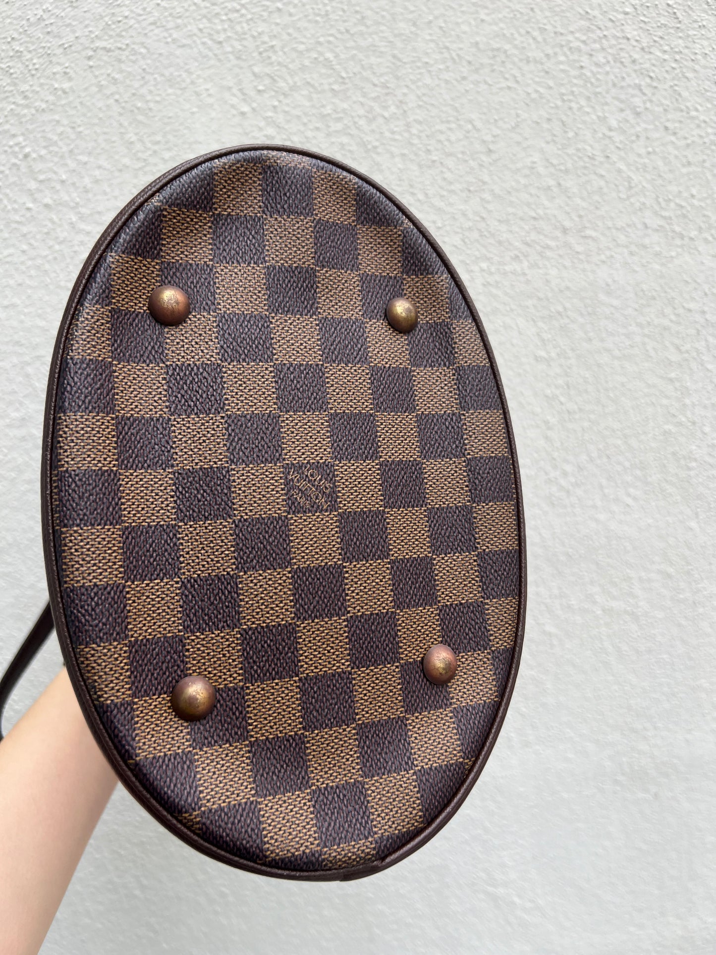 Pre-loved Louis Vuitton Damier Ebene Canvas Marais Bucket Bag 2001