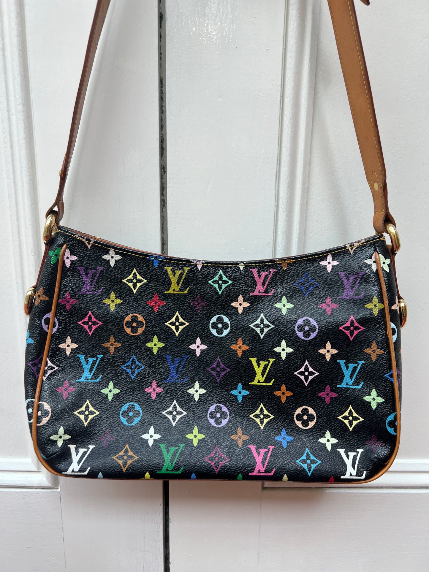 Pre-loved Louis Vuitton Vintage Crossbody Bag In Takashi Murakami Multicolour Monogram